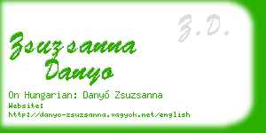 zsuzsanna danyo business card