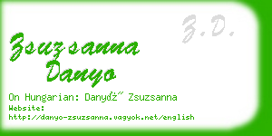 zsuzsanna danyo business card